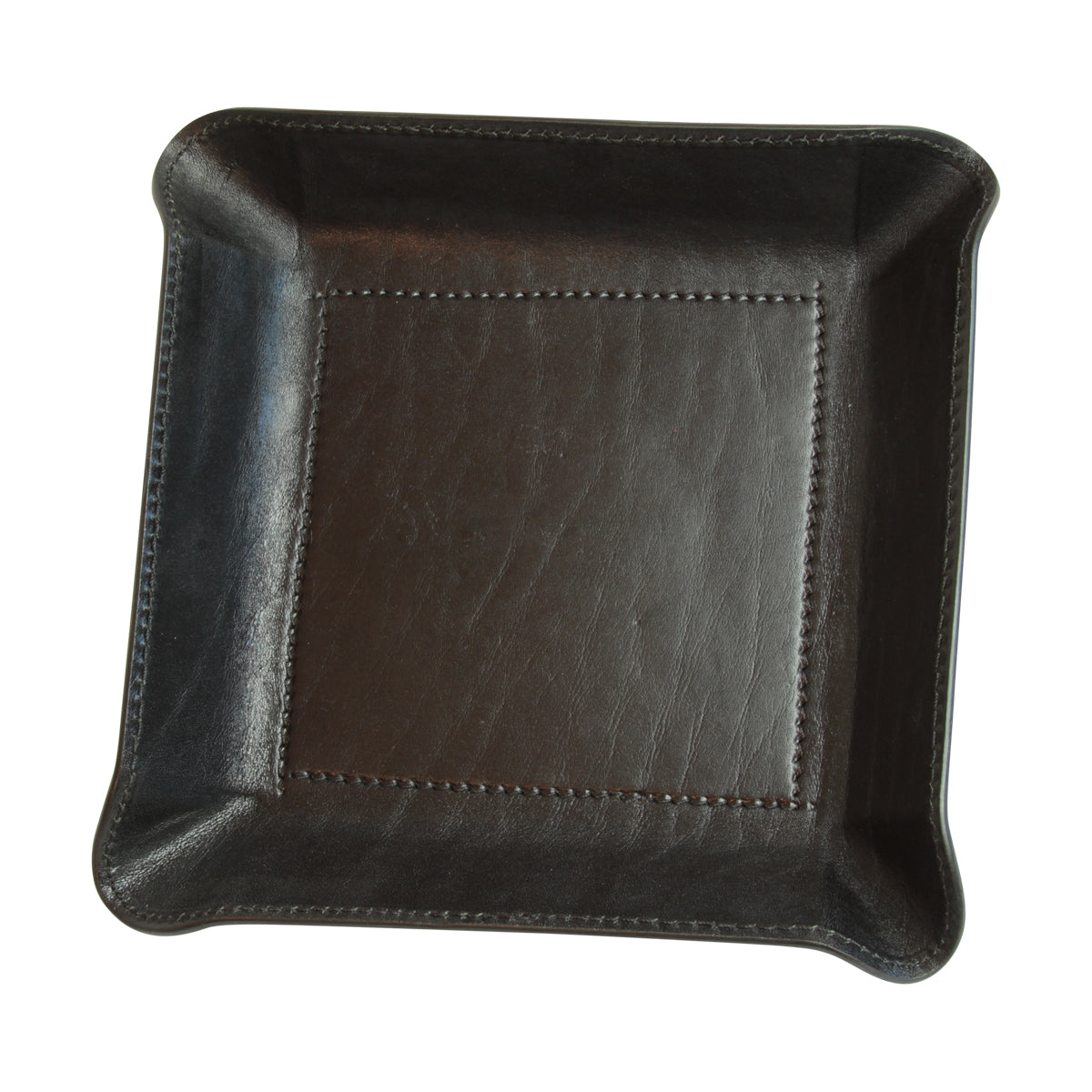 Leather Catchall Tray - Black-1
